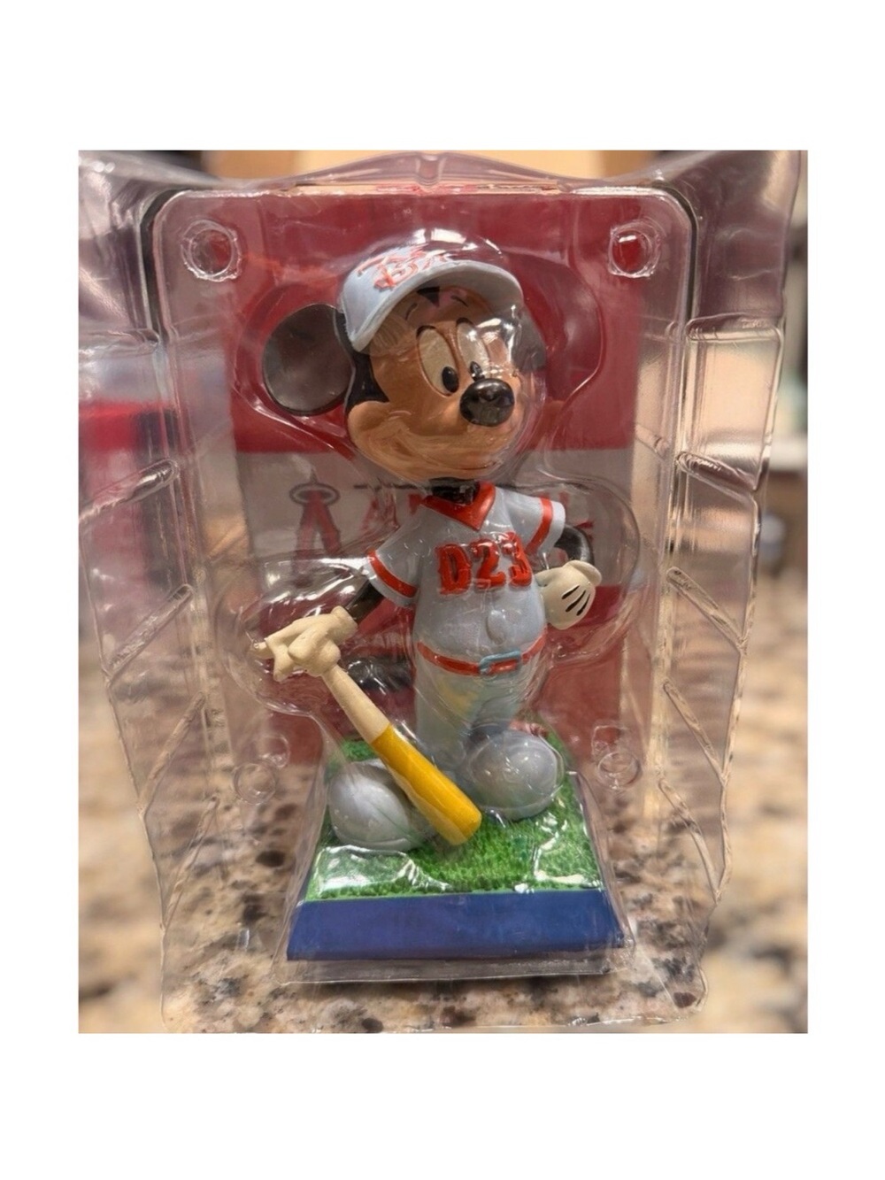Disney Mickey Mouse Baseball Figurine - White, Red & Yellow New In Box